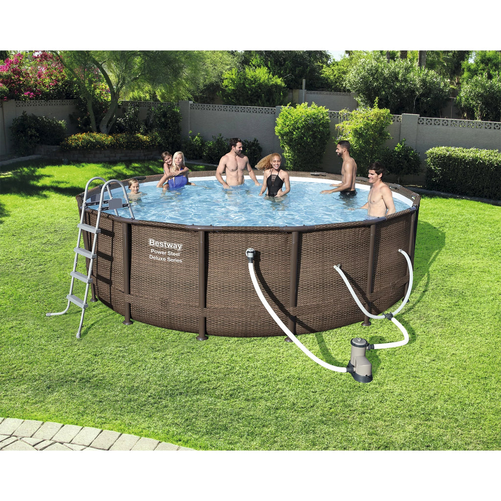 14' x 42 Round Above Ground Swimming Pool Set U775578