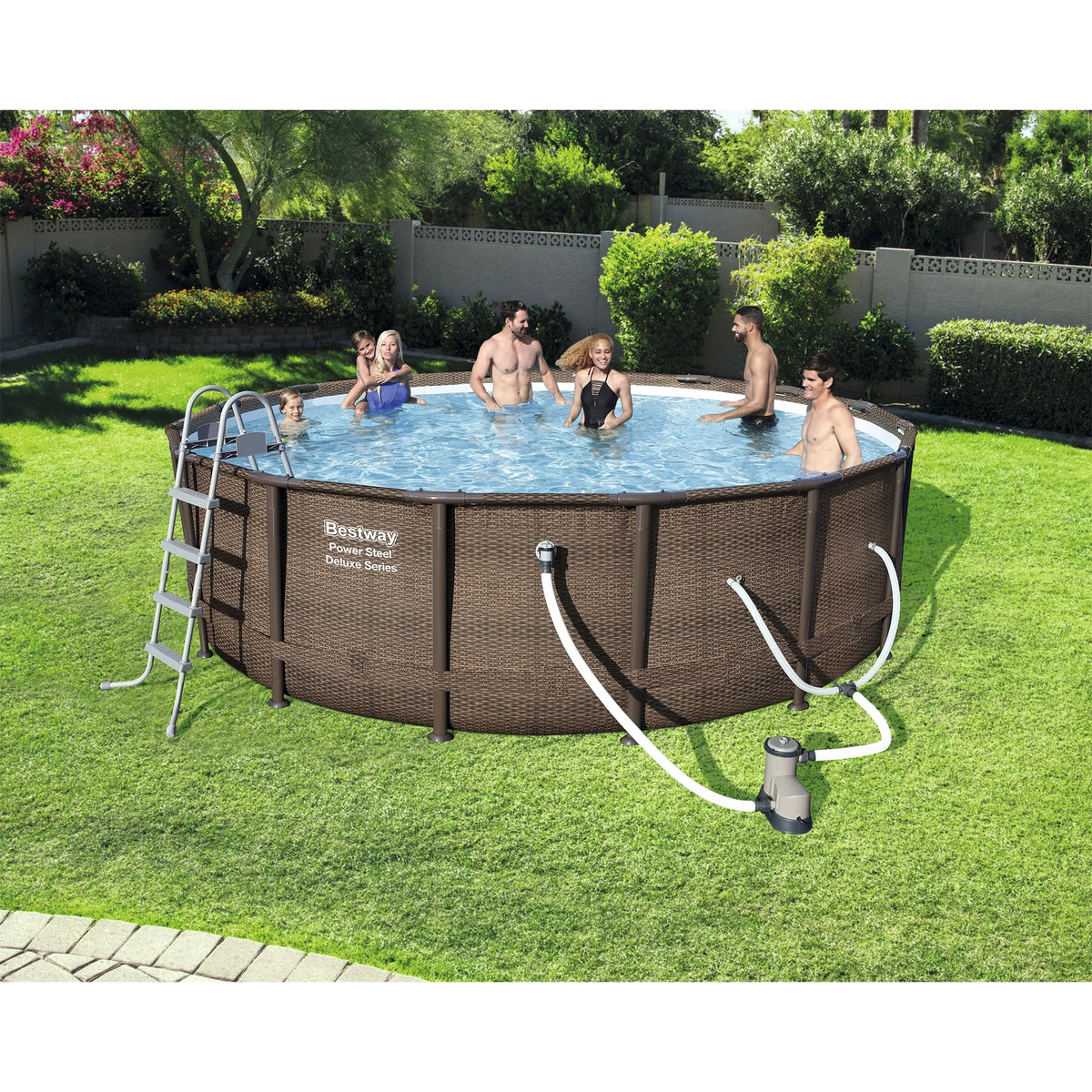 14' x 42 Round Above Ground Swimming Pool Set U775578