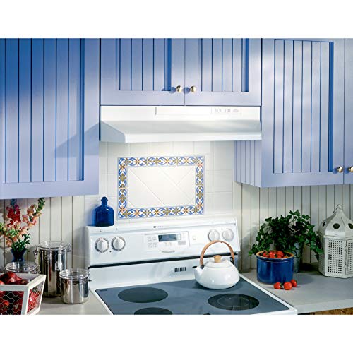 White 36-inch Under-Cabinet Convertible Range Hood with 2-Speed Fan and Light Y63081