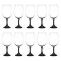 Wine Glasses 20.75 oz. Set of 10 Black V3731