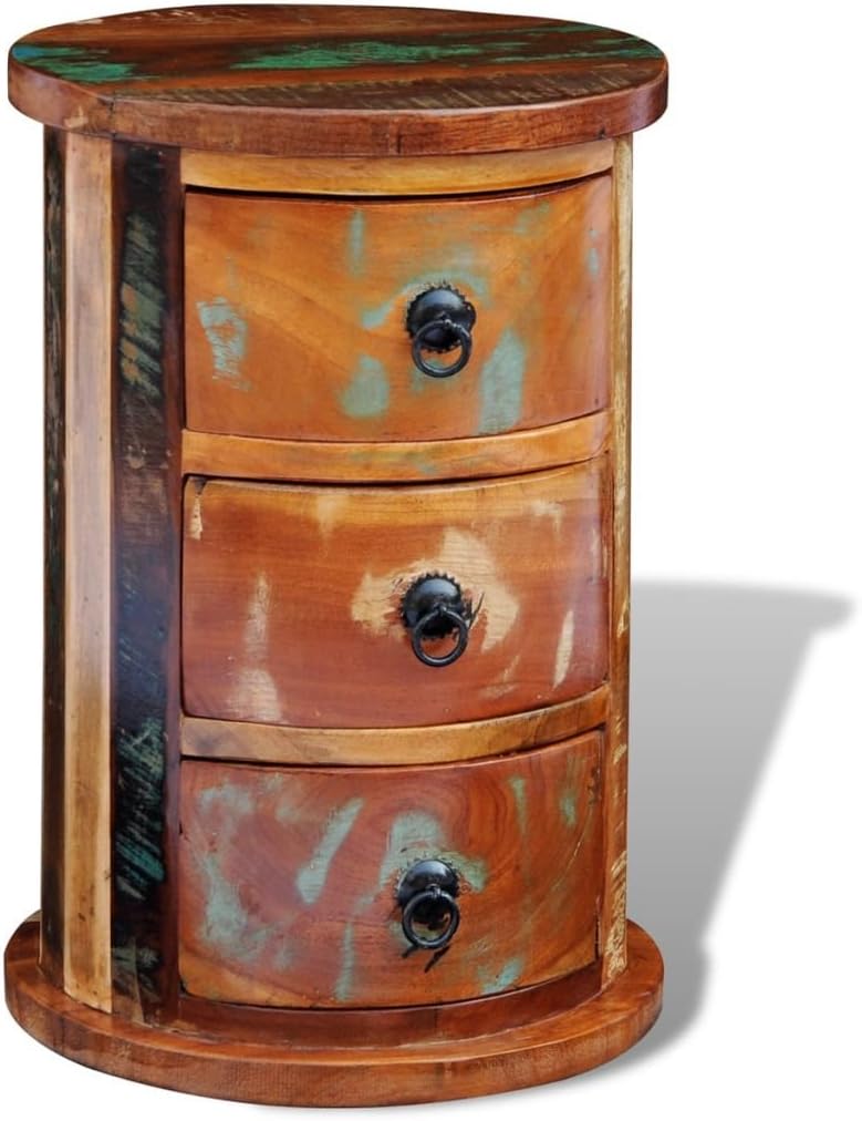 Reclaimed 3 Drawer Solid Wood Cabinet M96375