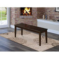 Bench with Wood Seat in Cappuccino C8793