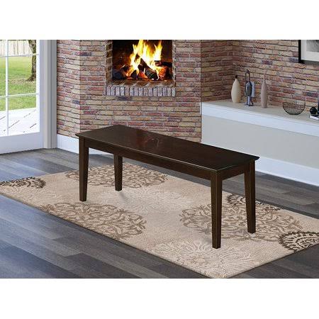 Bench with Wood Seat in Cappuccino C8793
