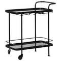 Black Metal Bar Cart R6480