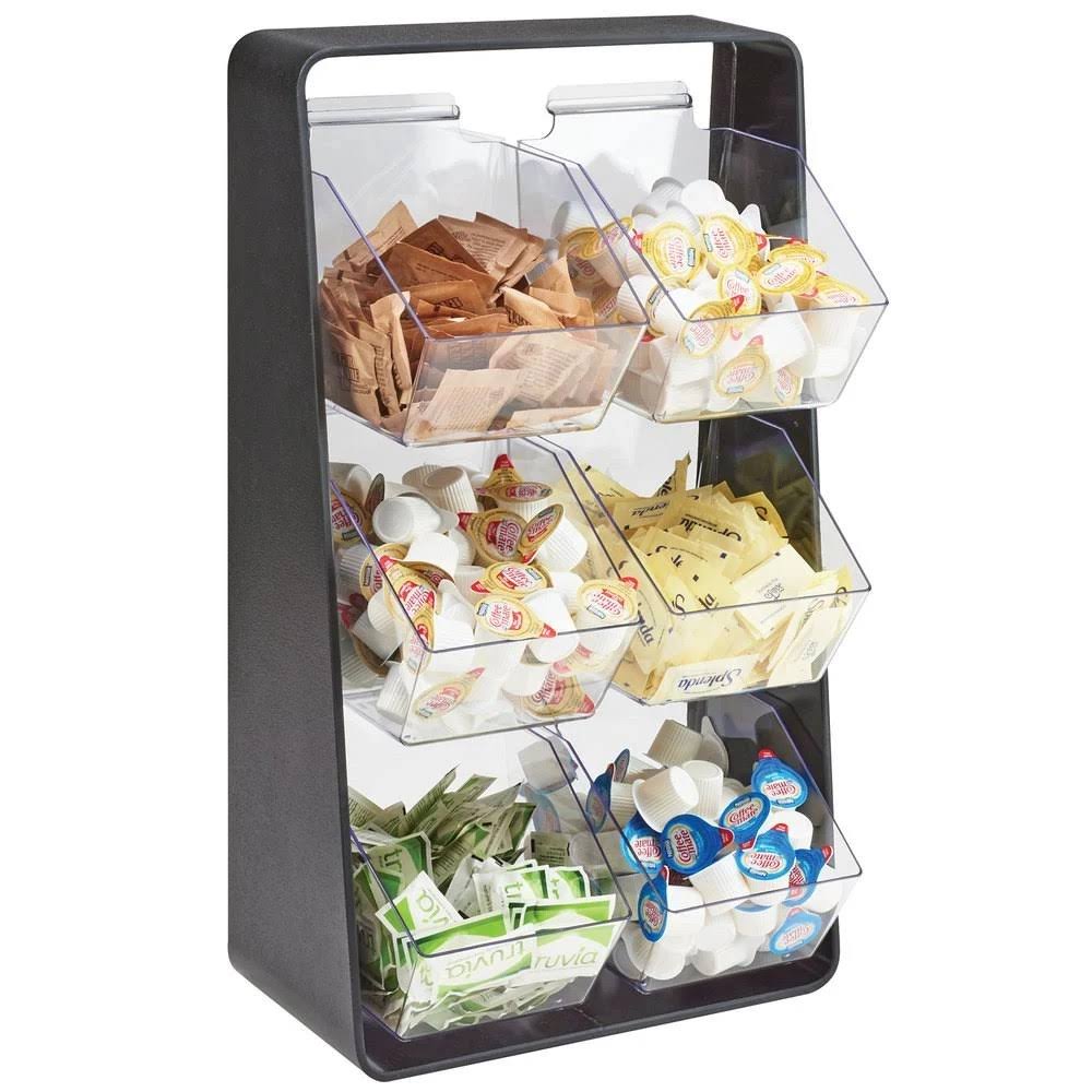 Black 6 Compartment Condiment Holder T834233