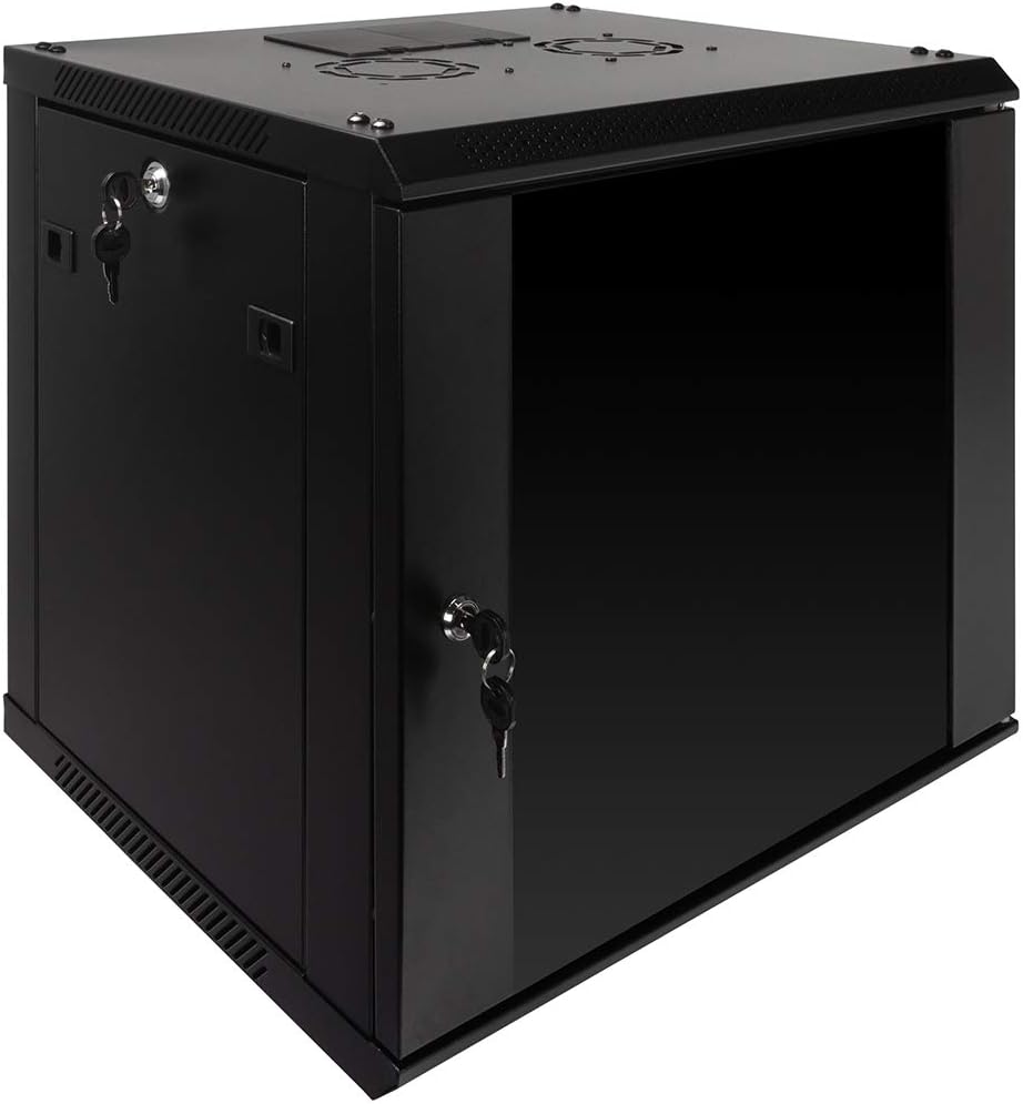 9U Wall Mount Server Cabinet Network Enclosure with Fan D469082