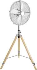 16 Inch Retro Tripod Fan, 3 Speeds, Adjustable Height O936