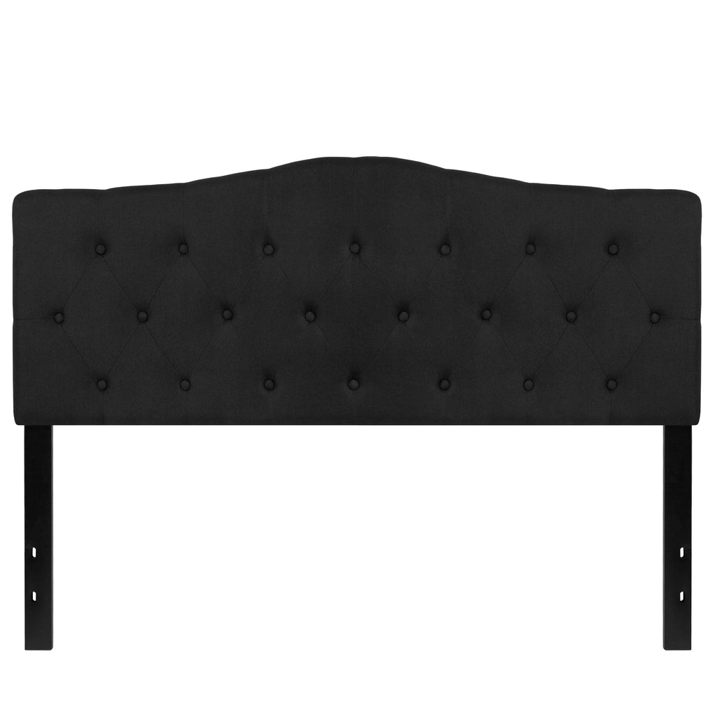 Beige Fabric Queen Size Upholstered Headboard R97523