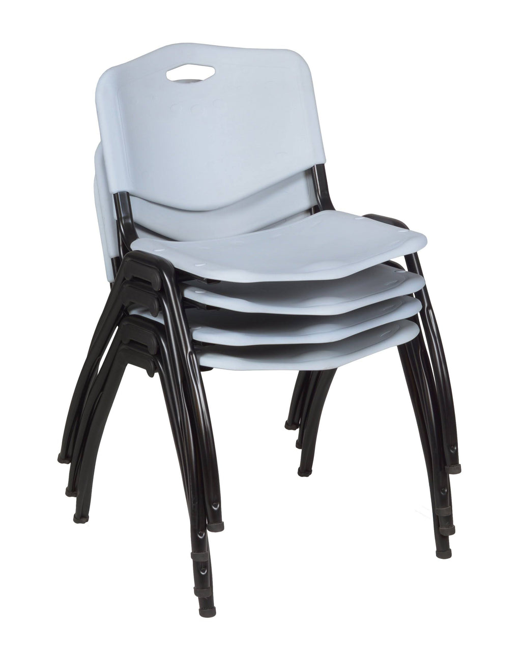 36x22 Square Breakroom Table and 4 Stack Chairs E485341