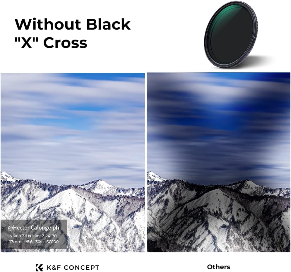 62mm Variable ND Filter ND2-ND32 with Multi-Layer Coatings Pack of 2 M557