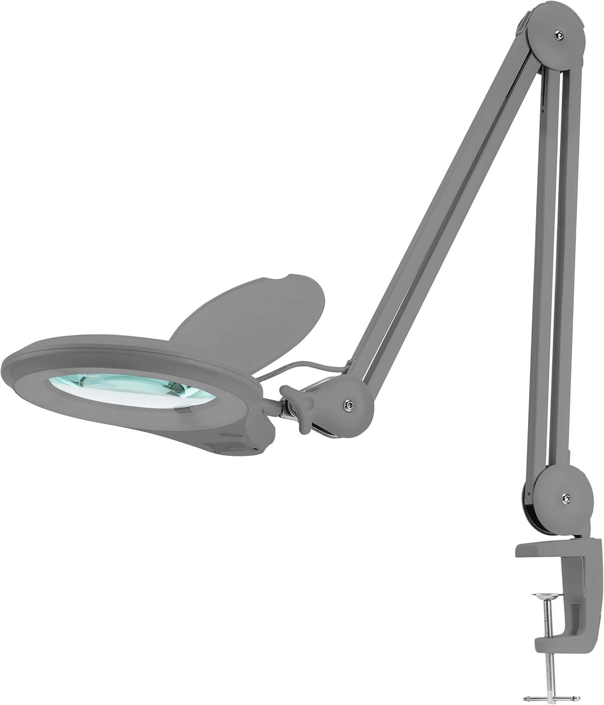 1,200 Lumens Super LED Magnifying Lamp with Clamp, 5 Diopter, Dimmable, Black W25012