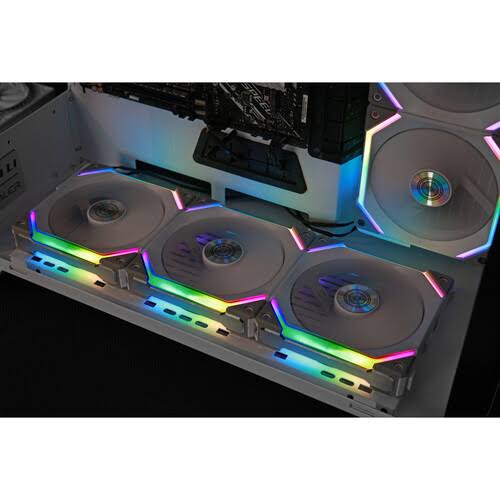 White 120 mm Case Fan Pack of 3 J876552
