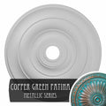 Hand-Painted Copper Green Patina Ceiling Medallion O671
