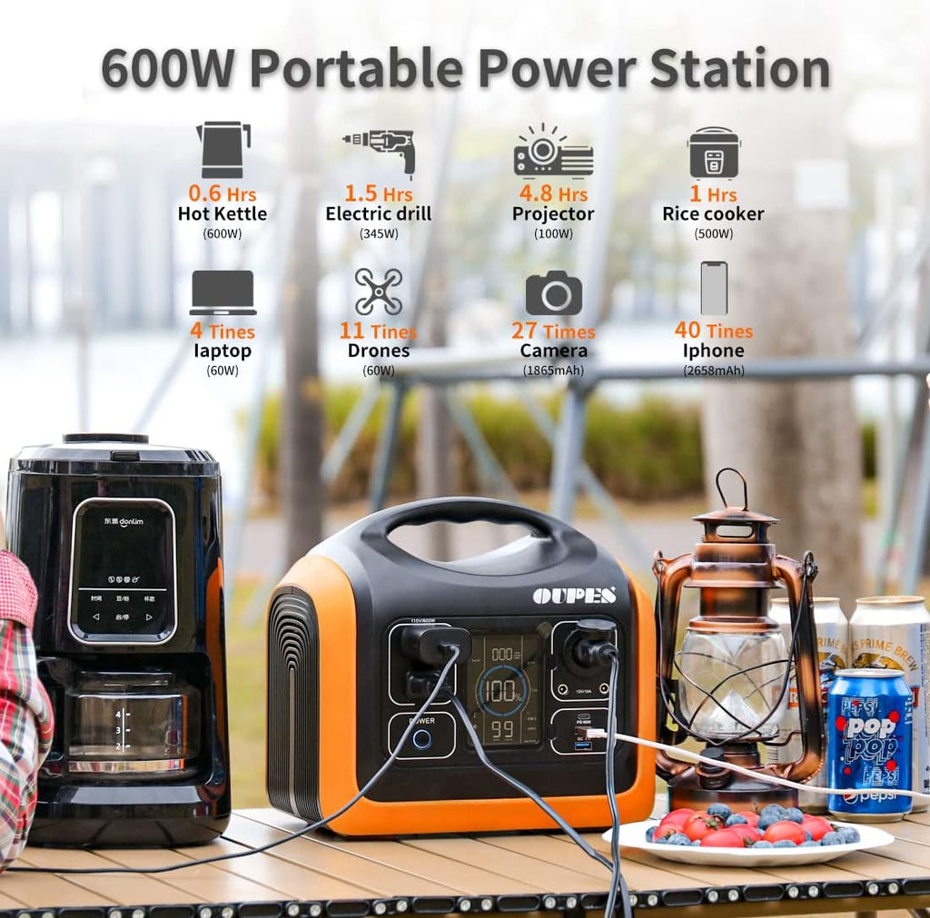 600W Portable Power Station with 100W Solar Panel I92821