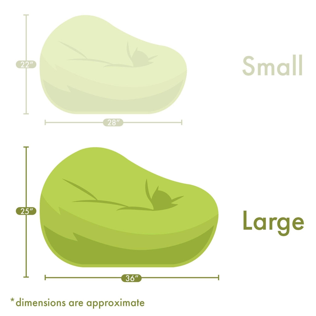 Polka Dot Large Classic Bean Bag Chair Lime Green X629