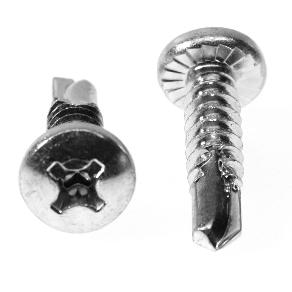 #8-18 x 3/8 Self Drilling Screw Phillips Pan Head Zinc Plated U238119