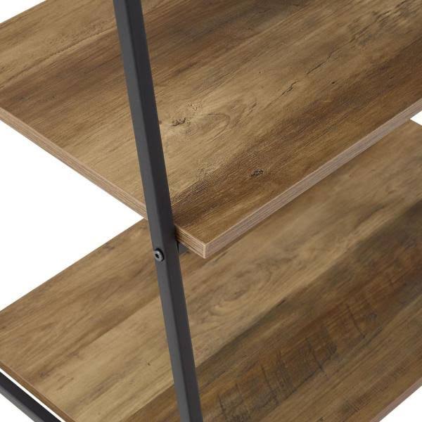 72 in. Reclaimed Barnwood Ladder Bookcase T9062