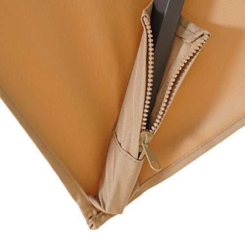 10x10ft Square Cantilever Patio Umbrella with Tilting System X6477