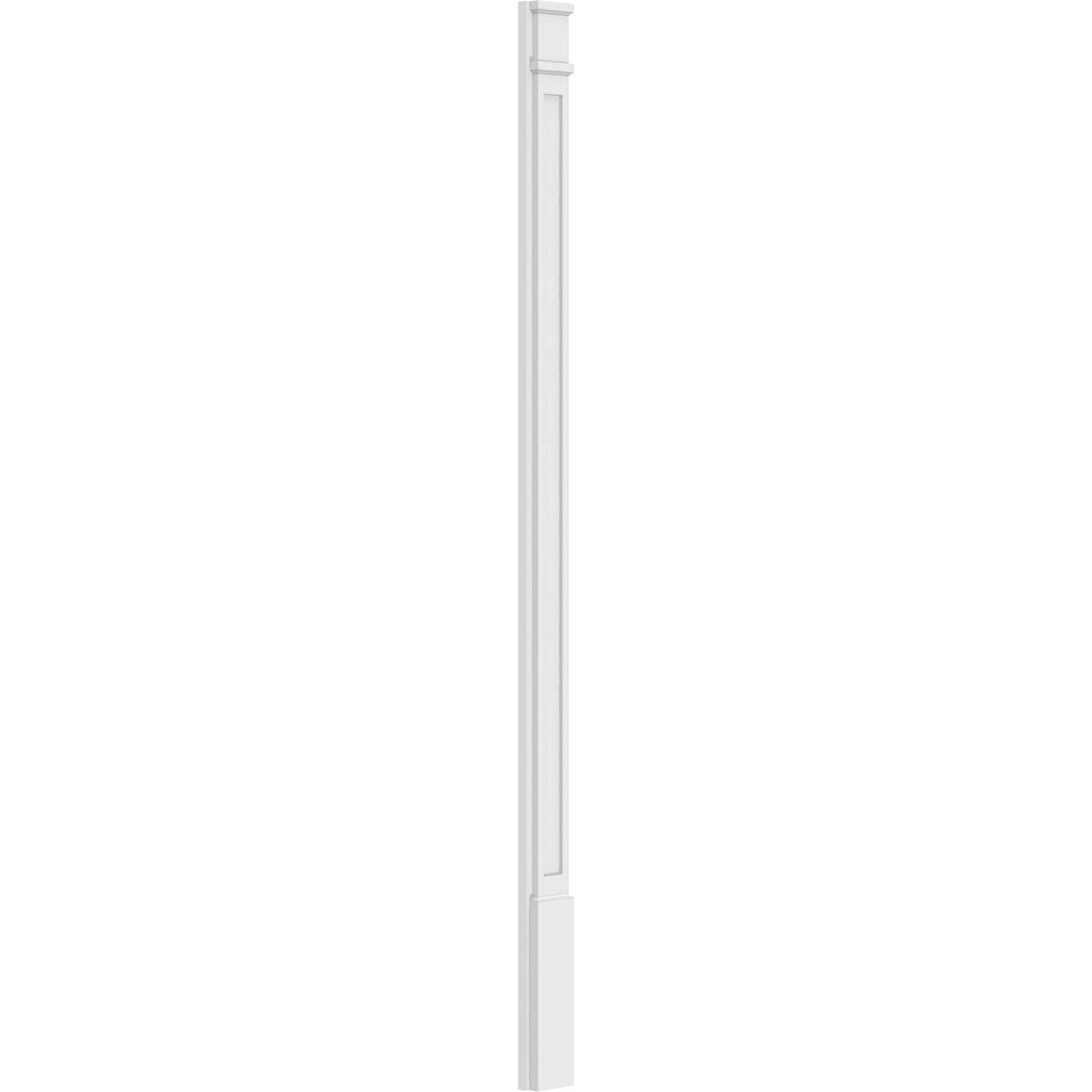 Flat Panel PVC Pilaster with Decorative Capital & Base (Pair) S887