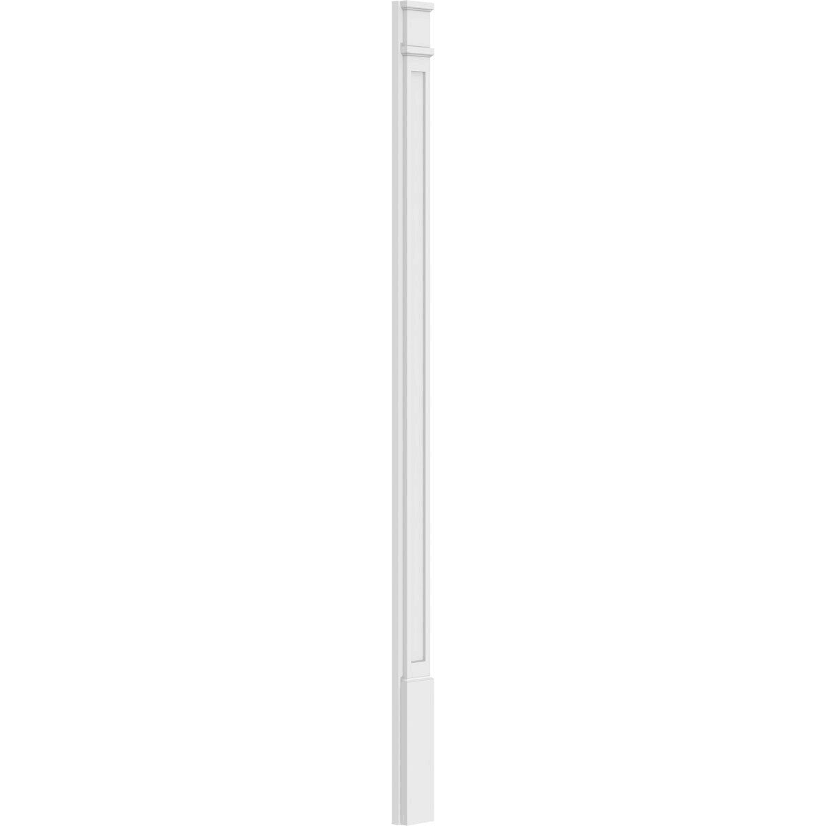 Flat Panel PVC Pilaster with Decorative Capital & Base (Pair) S887