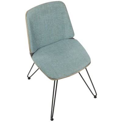 Teal Fabric Upholstered Dining Chair W83740