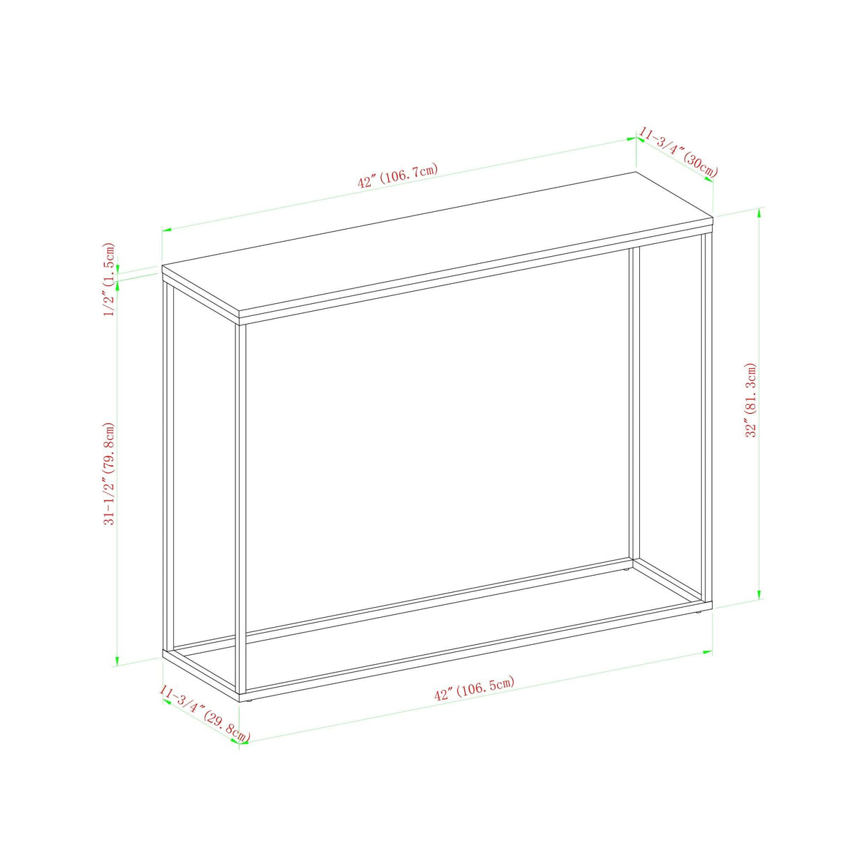 42-Inch Metal Entry Table White Faux Marble Gold T67878