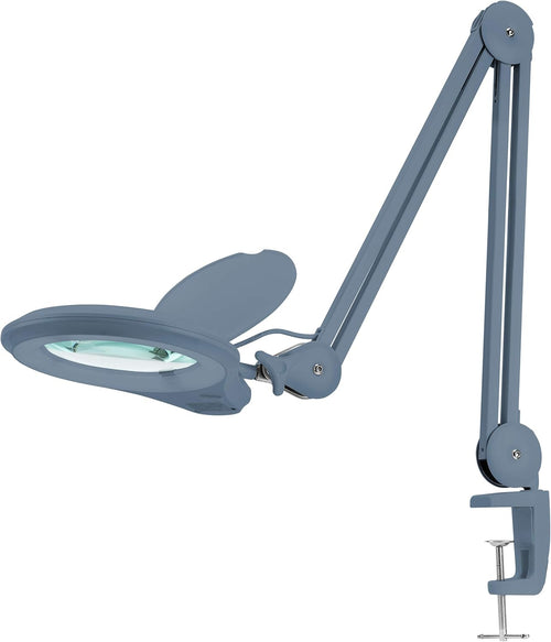 1,200 Lumens Super LED Magnifying Lamp with Clamp, 5 Diopter, Dimmable, Black W25012