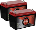 12V 100Ah Lithium LiFePO4 Deep Cycle Rechargeable Battery 2 Pack W3975