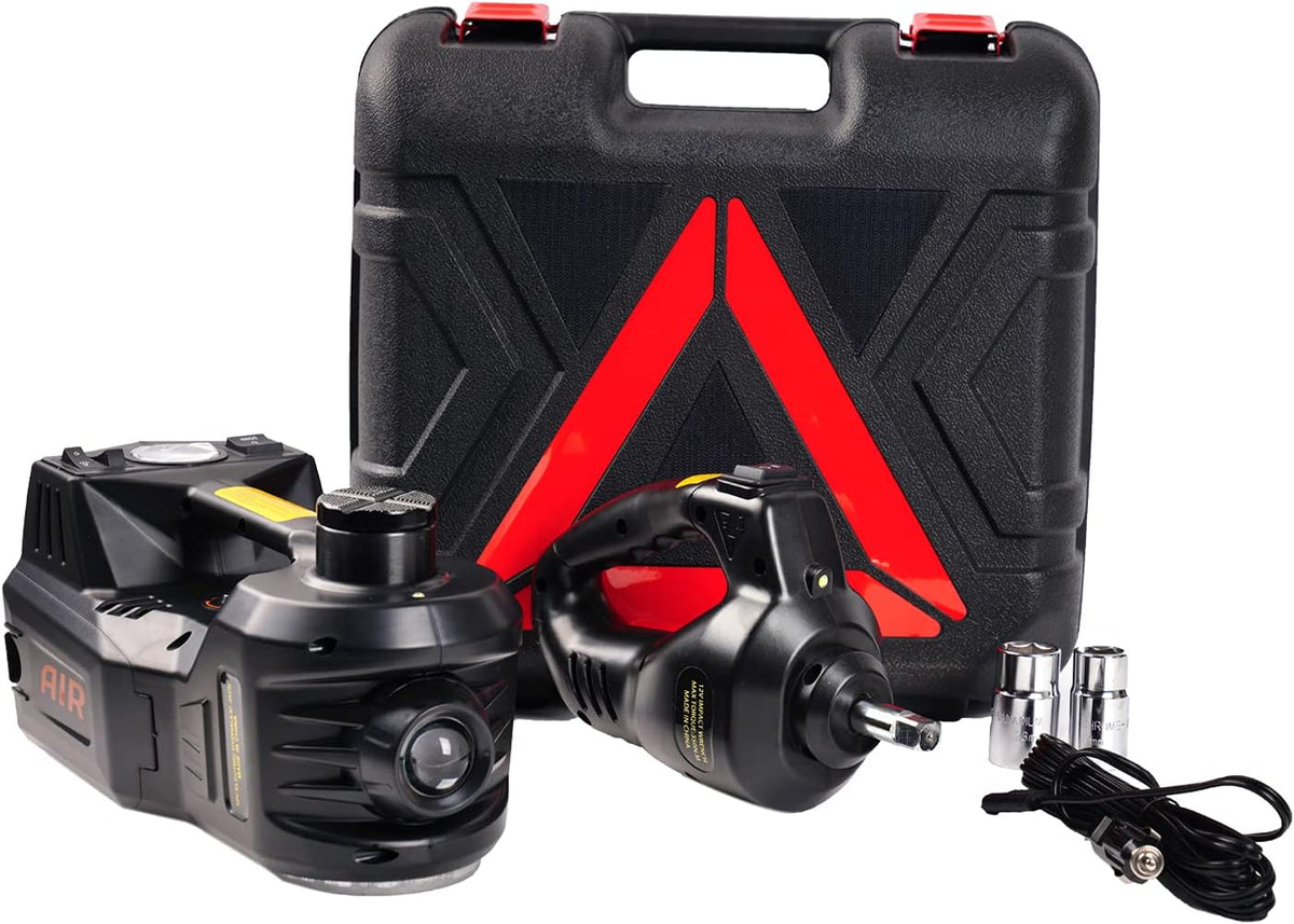 5 Ton Electric Car Jack Kit with Tire Pump and Impact Wrench P21232
