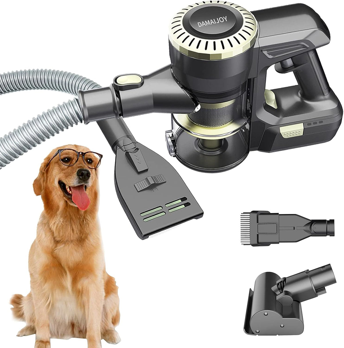 Cordless Dog Vacuum Cleaner with Grooming Brush T581