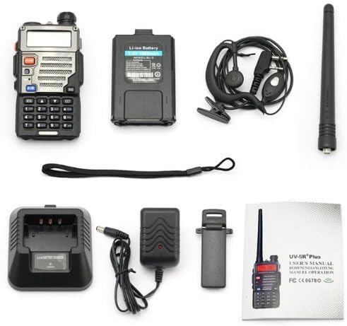 5PCS Dual-Band Handheld Two Way Radio Black L1980