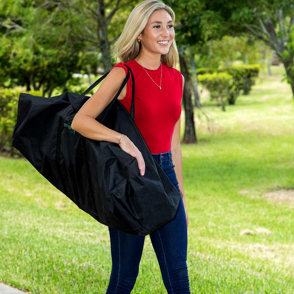 Folding Camping Chair with Canopy and Storage Bag Y9983
