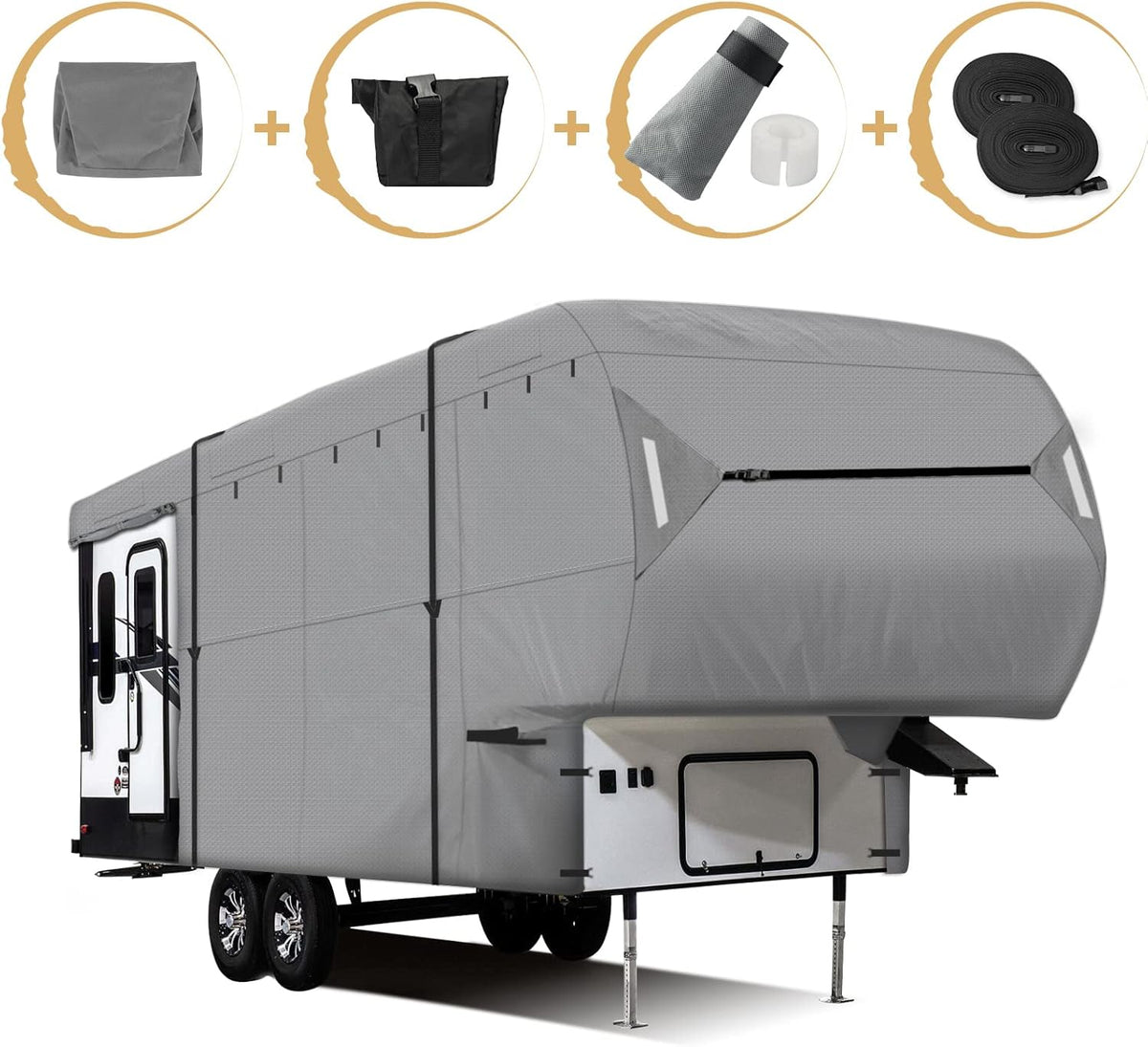 5th Wheel RV Cover Fits 37'-41' Motorhome Camper K550075