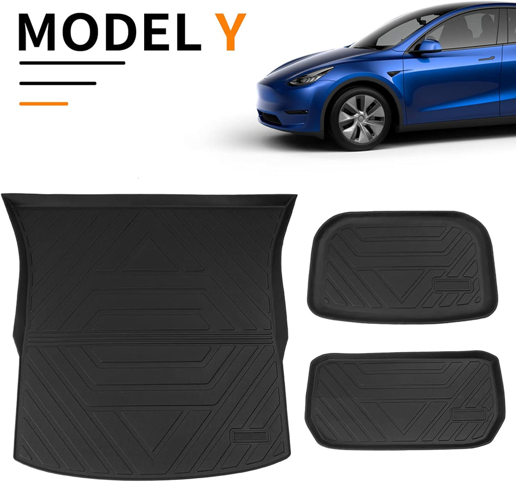 Tesla Model Y All Weather Floor Mats Cargo Liners Set of 9 X37814