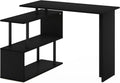 L-Shape Computer Desk with 3-Tier Shelves X224