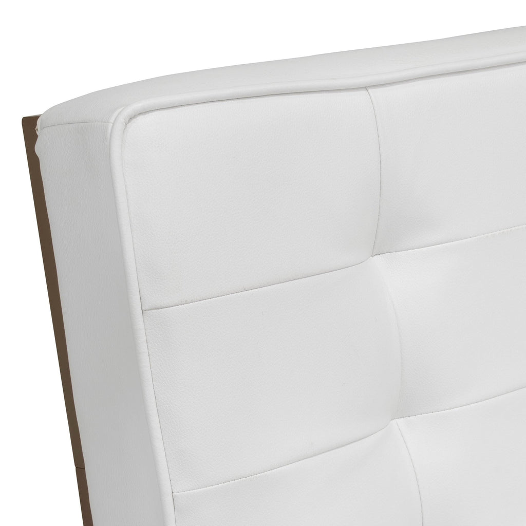 Tufted Blended Leather Accent Chair H5114