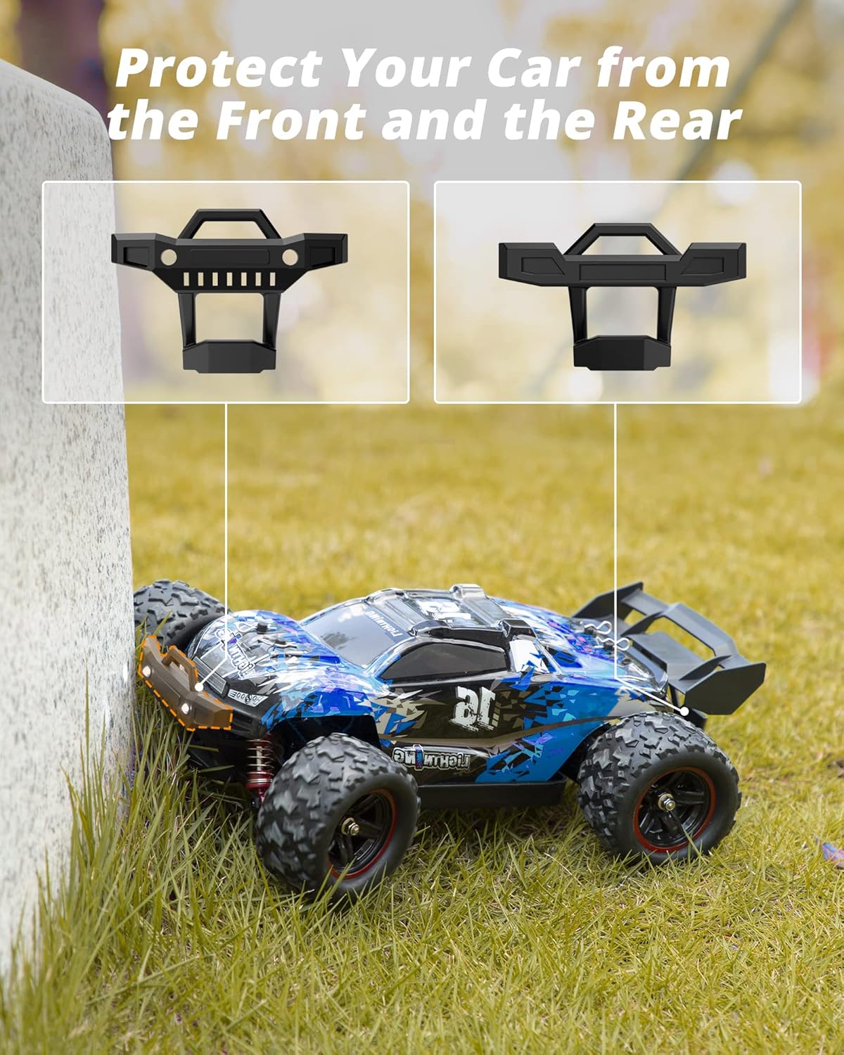 1:18 Scale Brushless 4WD Off-Road Remote Control Car with 2 Rechargeable Batteries N944625