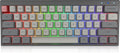 60% Mechanical Gaming Keyboard Hot Swappable RGB Backlit 61 Key Wireless Wired Programmable Black R223