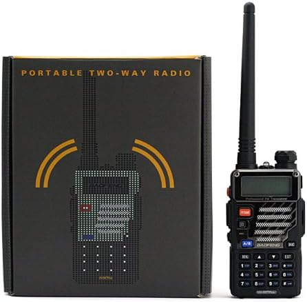 5PCS Dual-Band Handheld Two Way Radio Black L1980