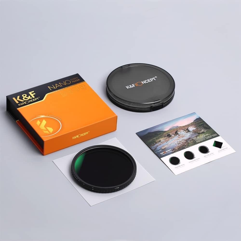 62mm Variable ND Filter ND2-ND32 with Multi-Layer Coatings Pack of 2 M557