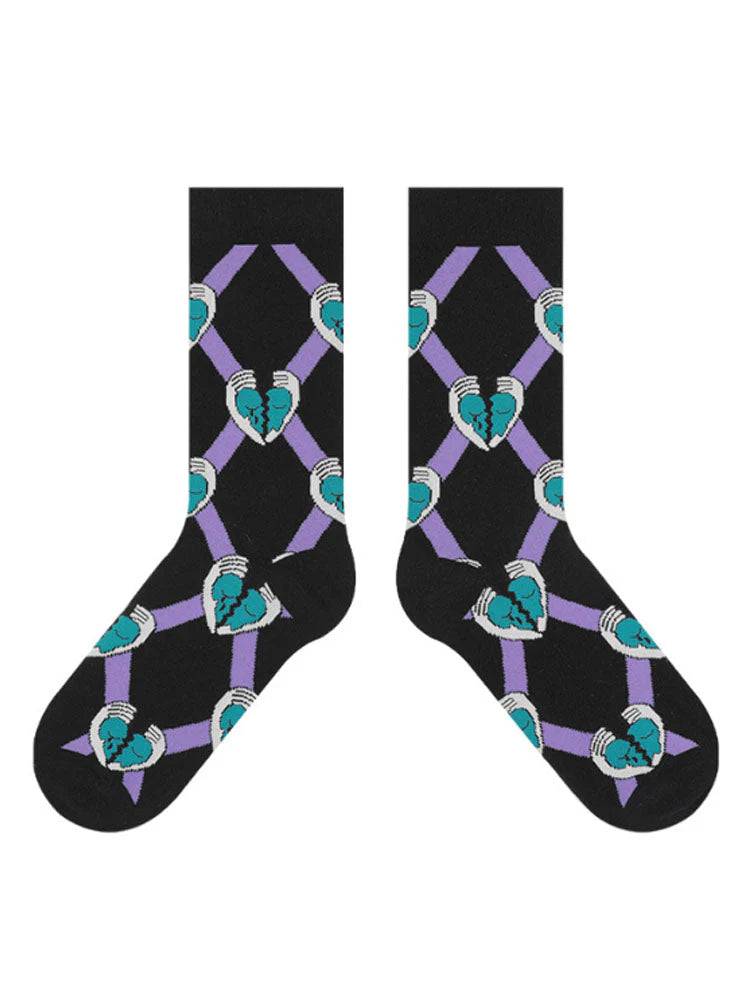 Cartoon Broken Heart Socks V4780