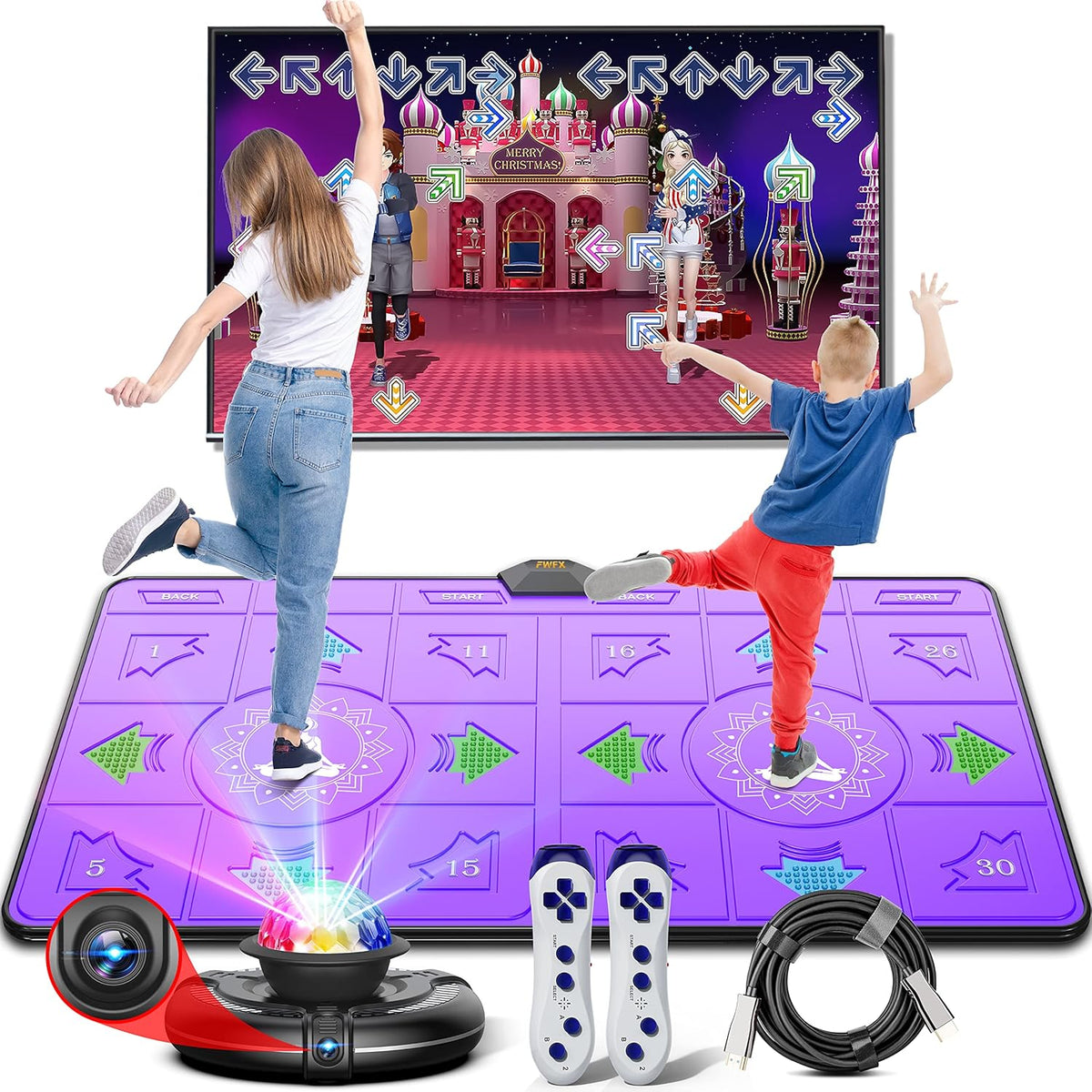 Kids and Adults Dance Mat with HD Camera X203617