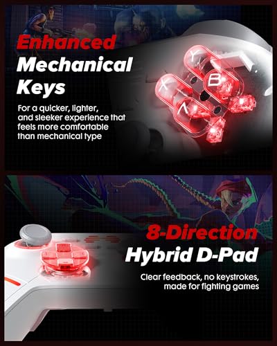 Wireless Controller with TMR Joysticks & Hall Triggers A54880