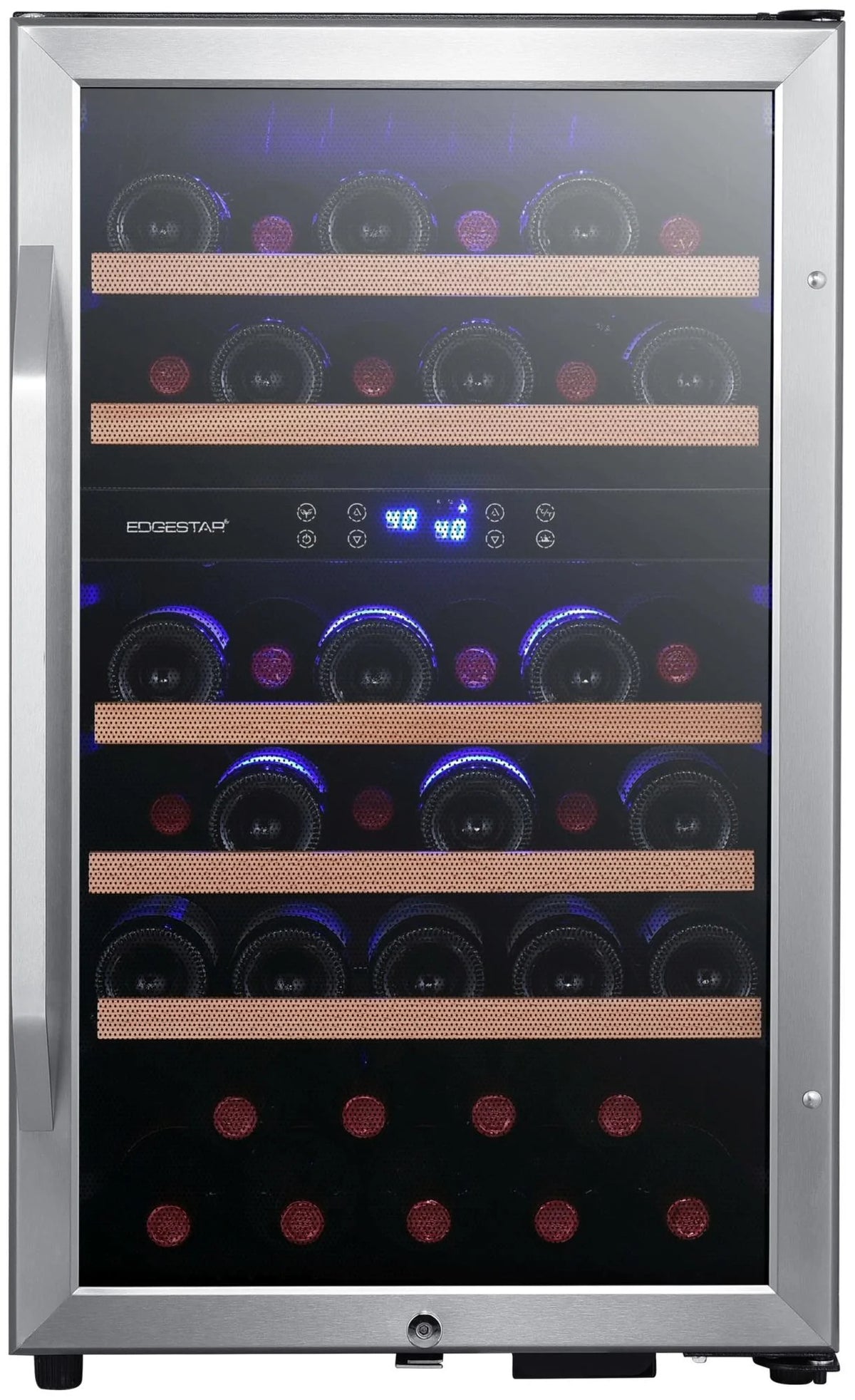 38 Bottle Capacity Free Standing Wine Cooler Stainless Steel E80814