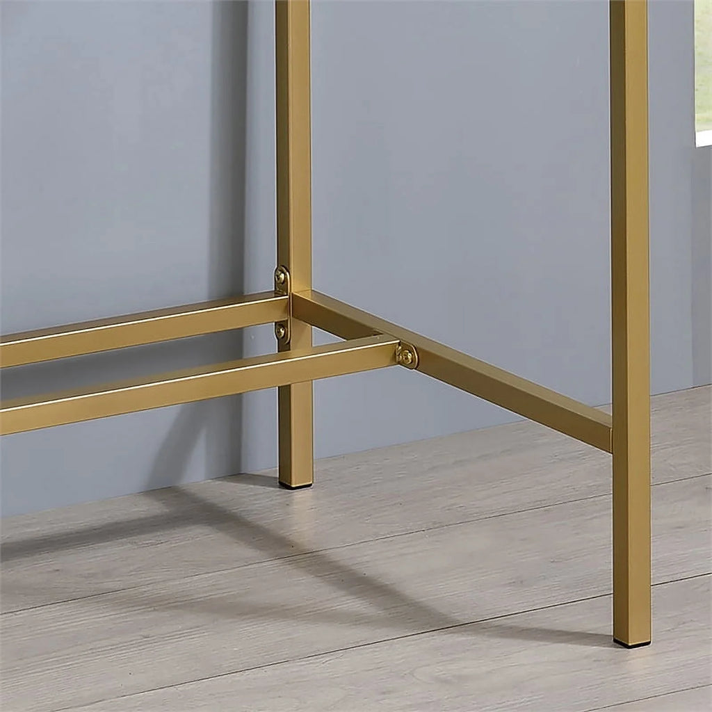 Aruba Blue Wood Writing Desk with USB Port A300