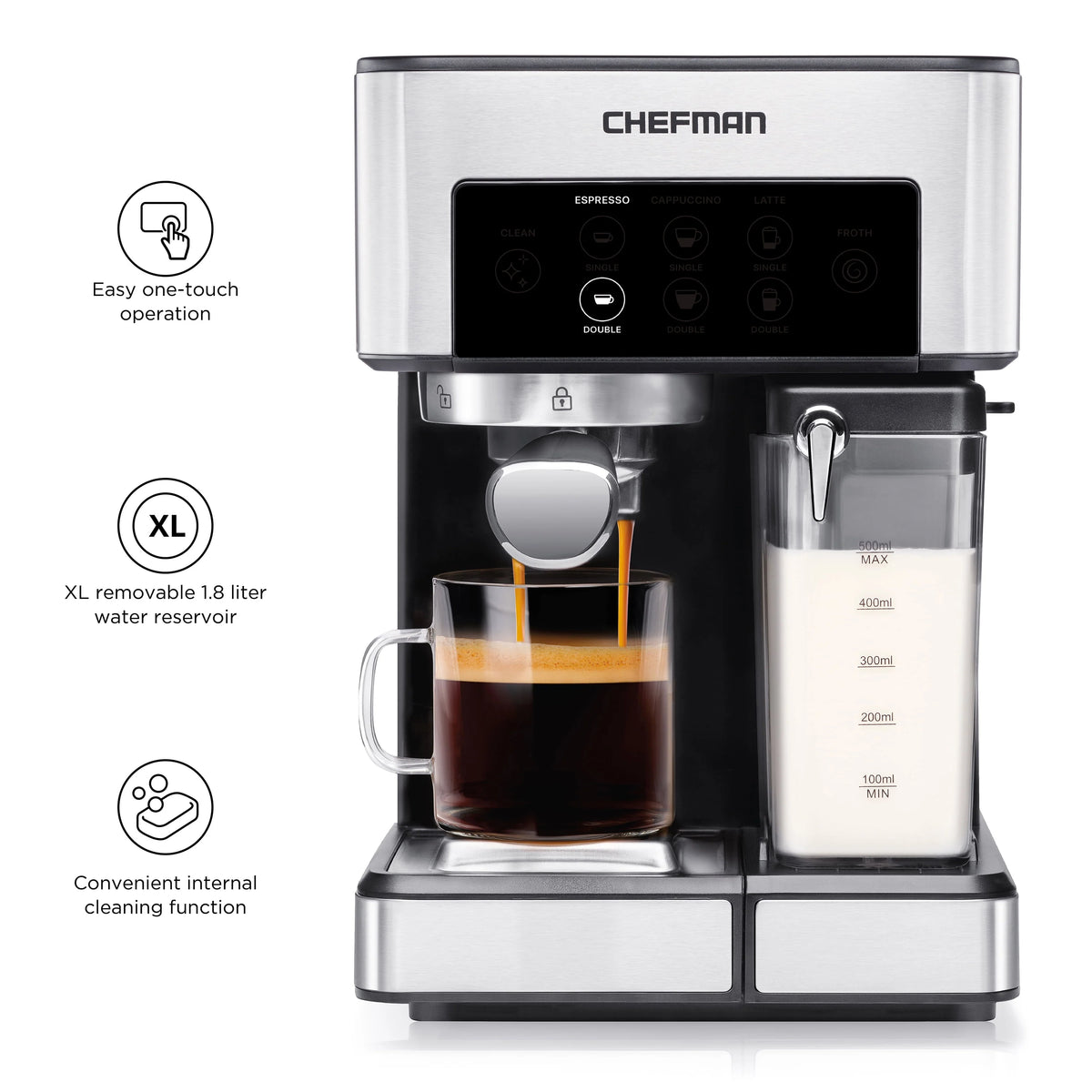 6-in-1 Espresso Machine with Milk Frother S5844