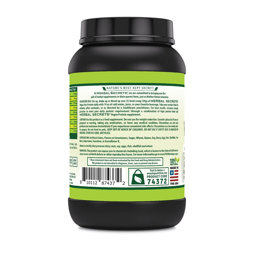 Vegan Pea Protein Powder 2 Lbs Vanilla E937680