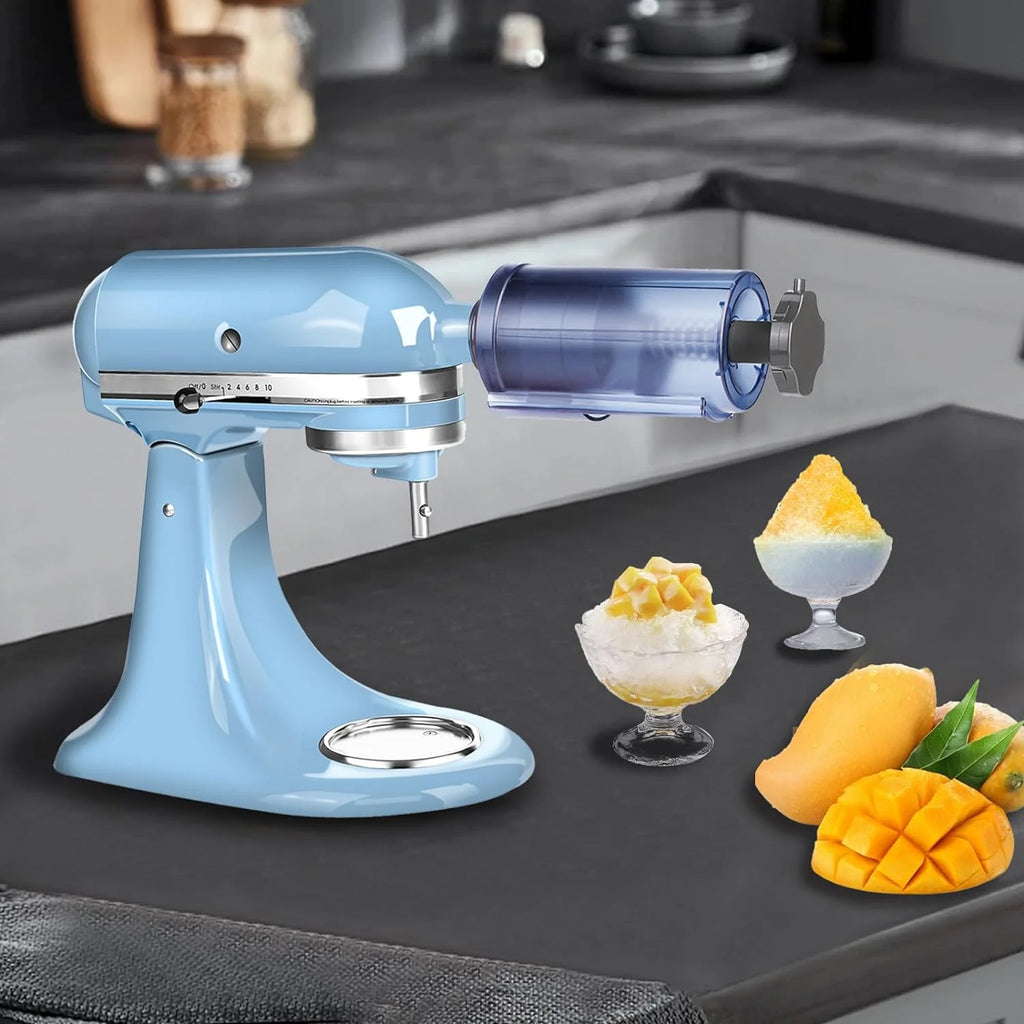Shave Ice Attachment for Mixer with 8 Ice Molds N9241