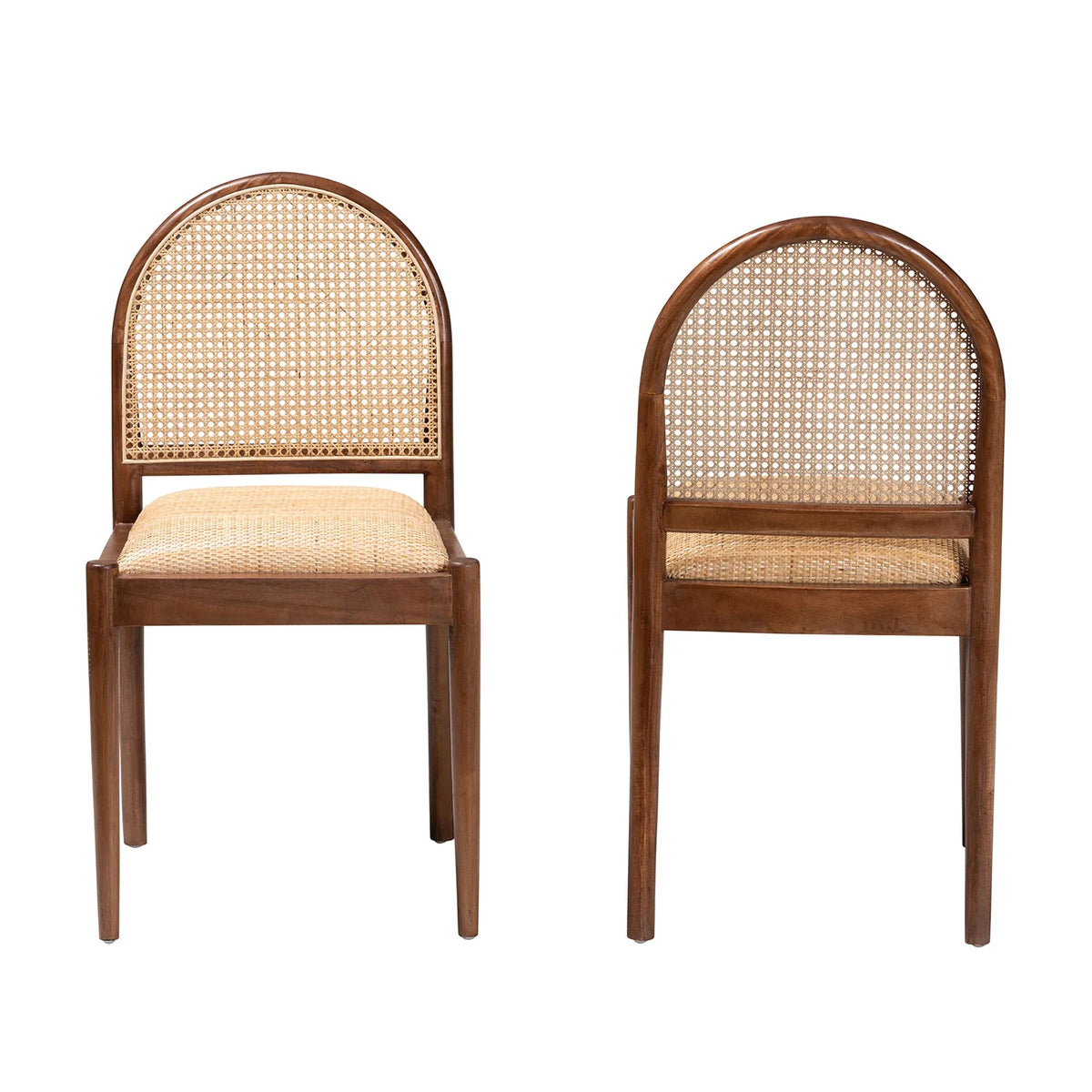 Walnut Brown Dining Chair 2-Piece X7171