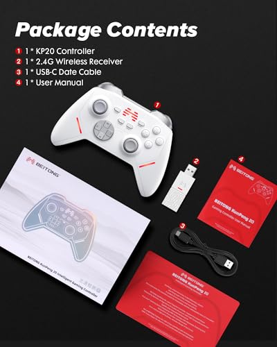 Wireless Controller with TMR Joysticks & Hall Triggers A54880